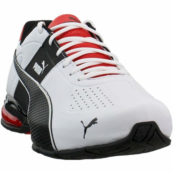 Puma Mens Cell Surin 2 FM White Black Flame Scarlet 189897-1 - Picture 4 of 7